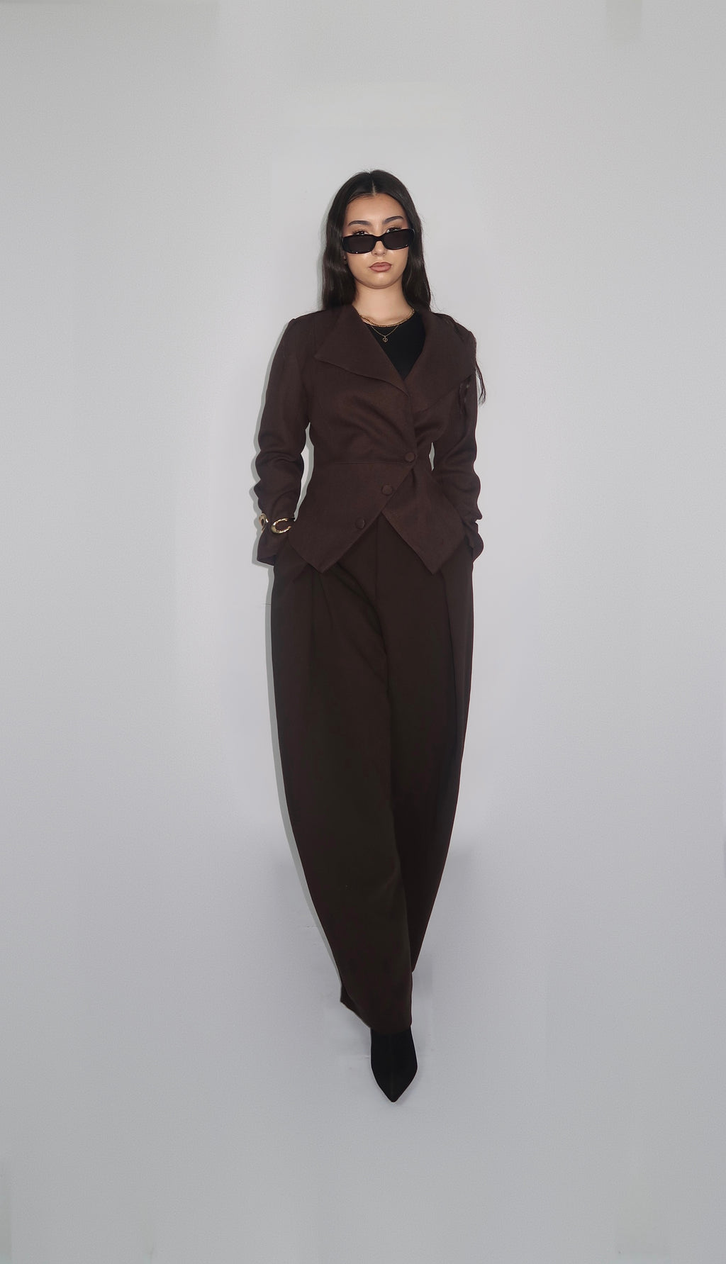 Veste Cintrée – Brun Foncé