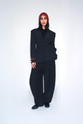 Blazer noir tailleur – Coupe structurée