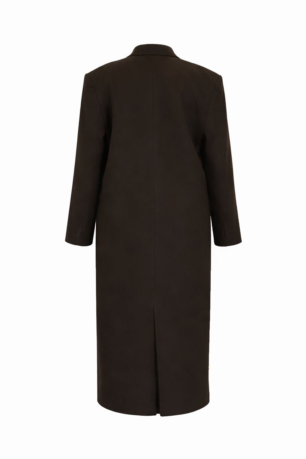 Manteau long blazer marron