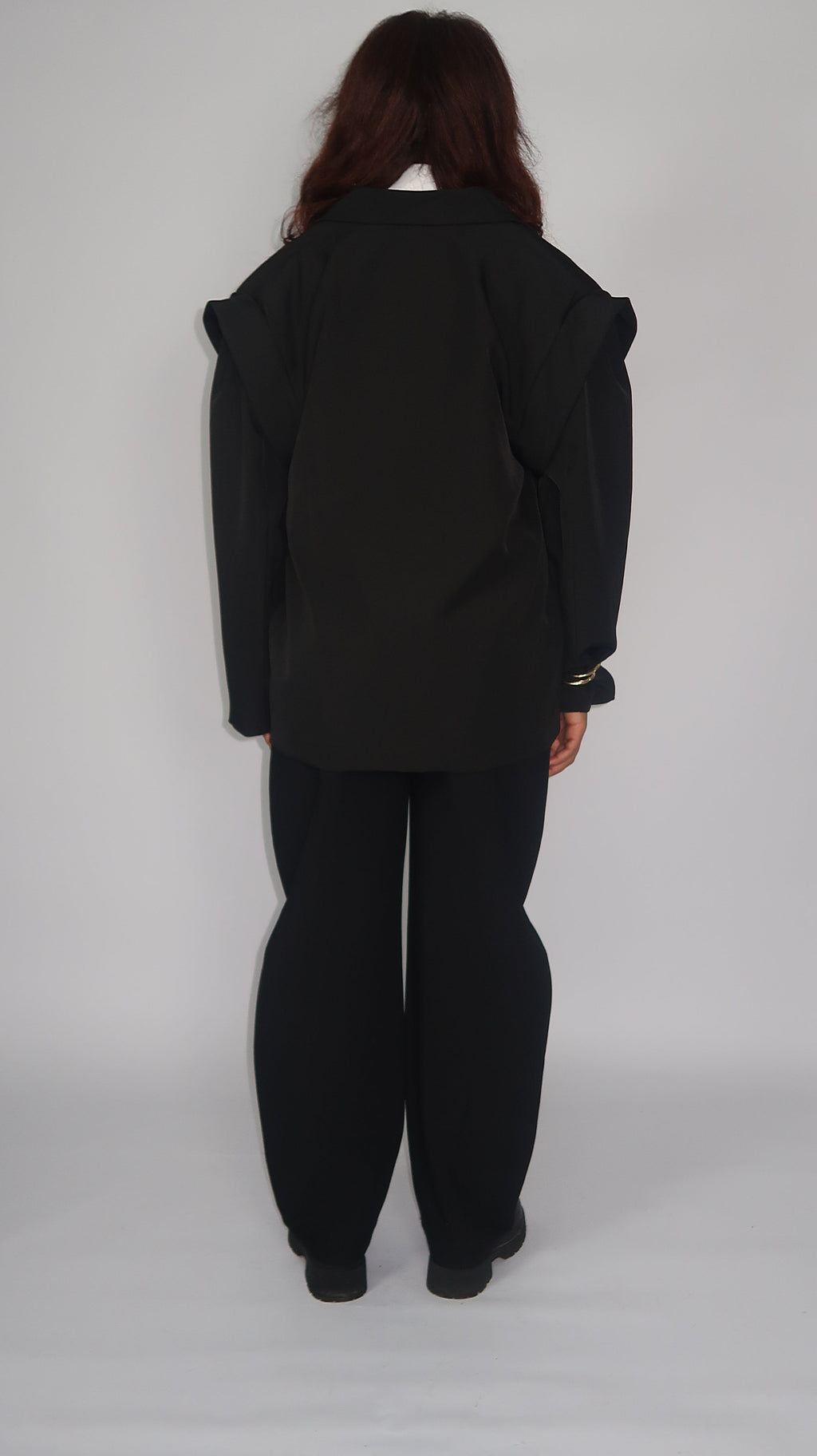 Blazer Noir Ajustable – Oversize ou Silhouette Cintrée