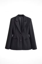 Blazer noir tailleur – Coupe structurée
