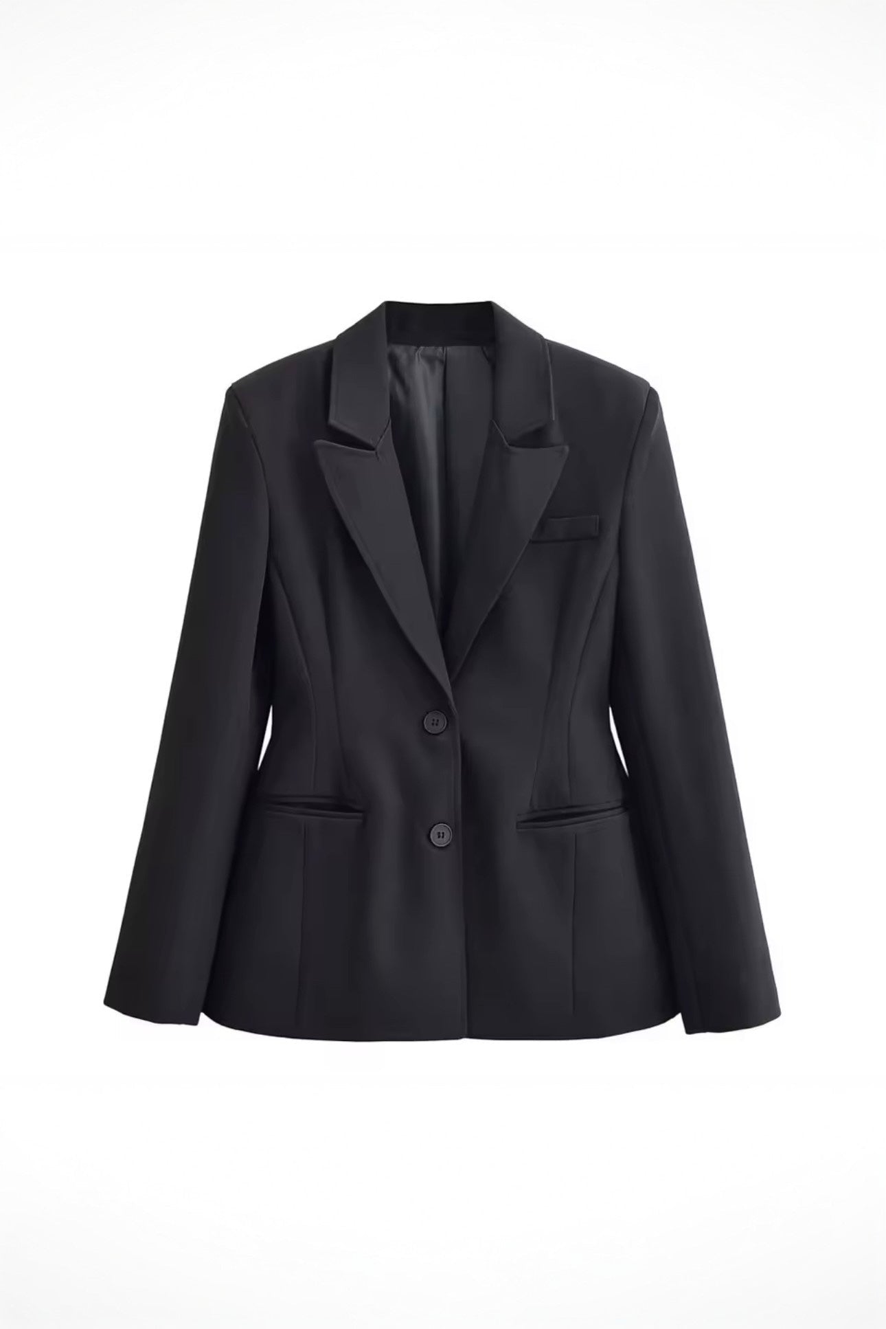 Blazer noir tailleur – Coupe structurée