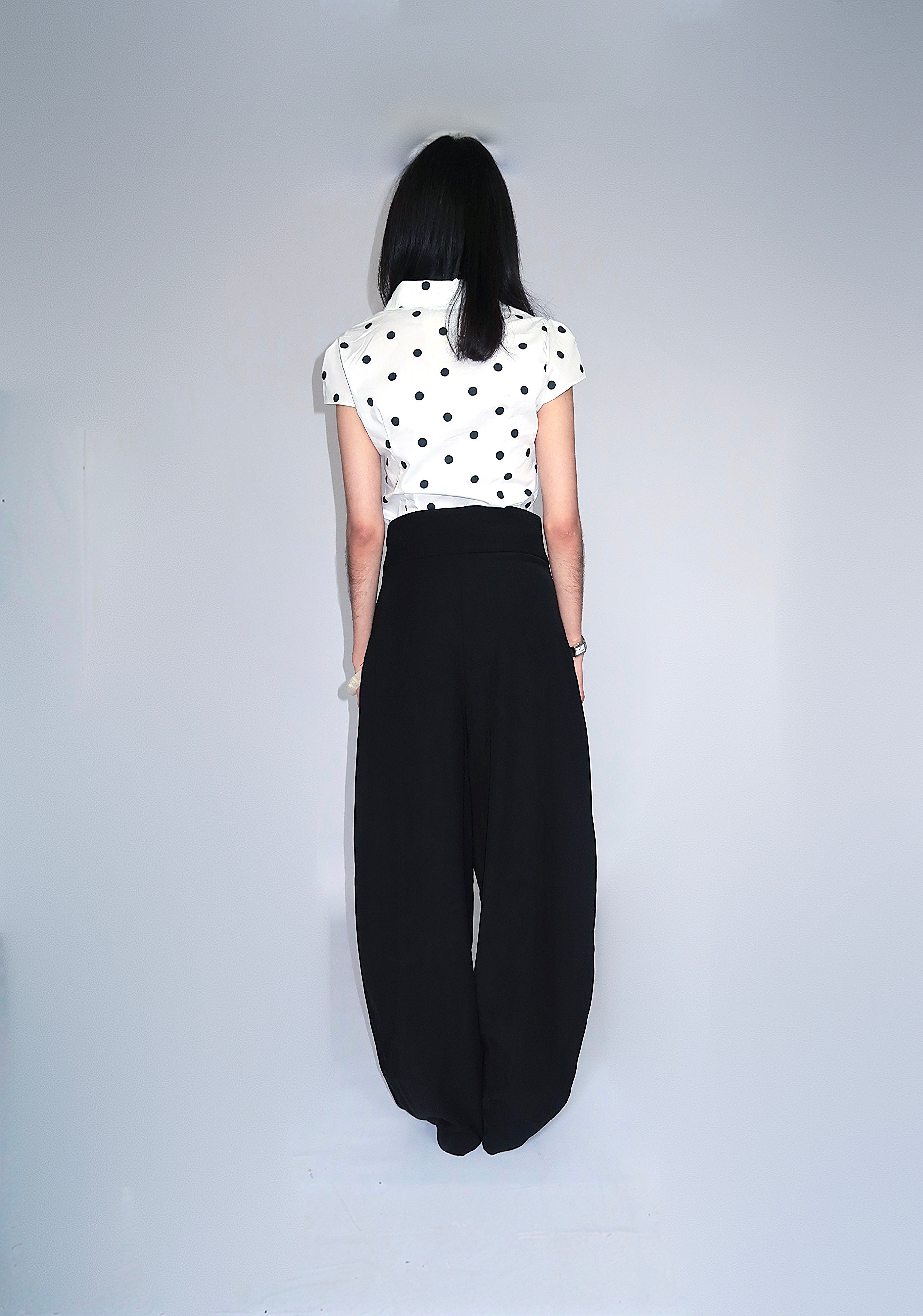 Pantalon ballon à plis