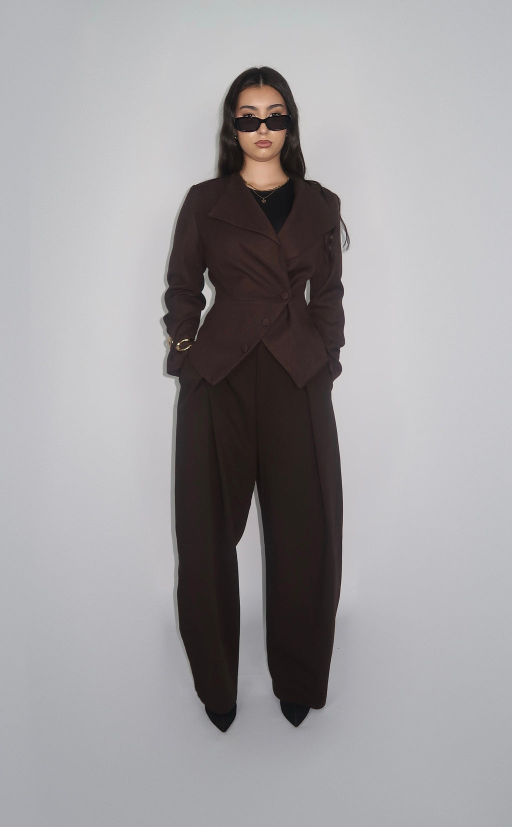 Veste Cintrée – Brun Foncé