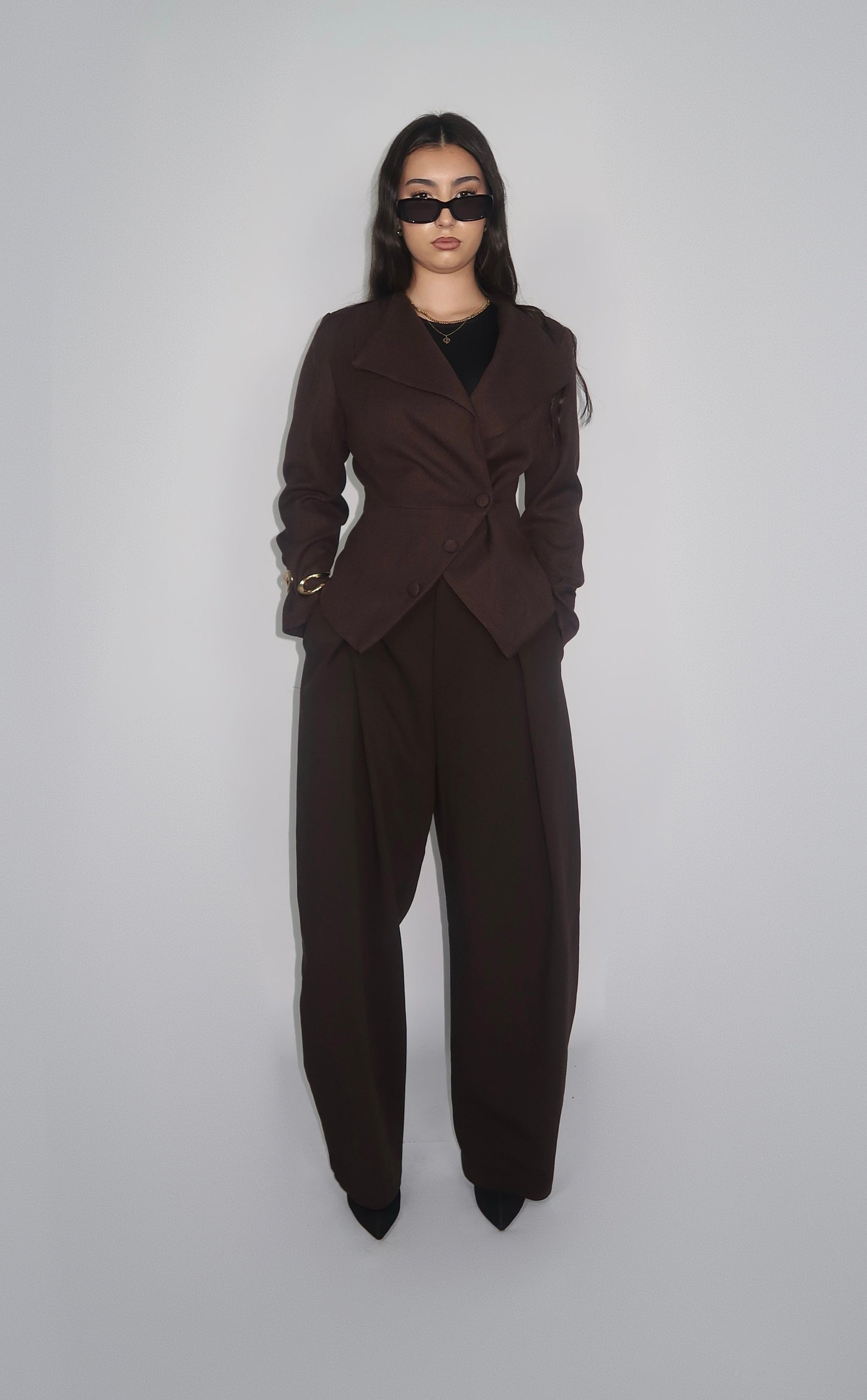 Veste Cintrée – Brun Foncé