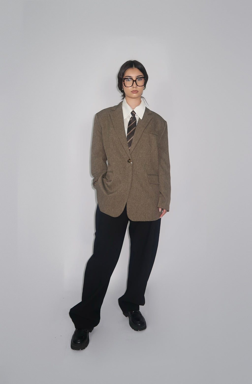 Blazer Oversize taupe