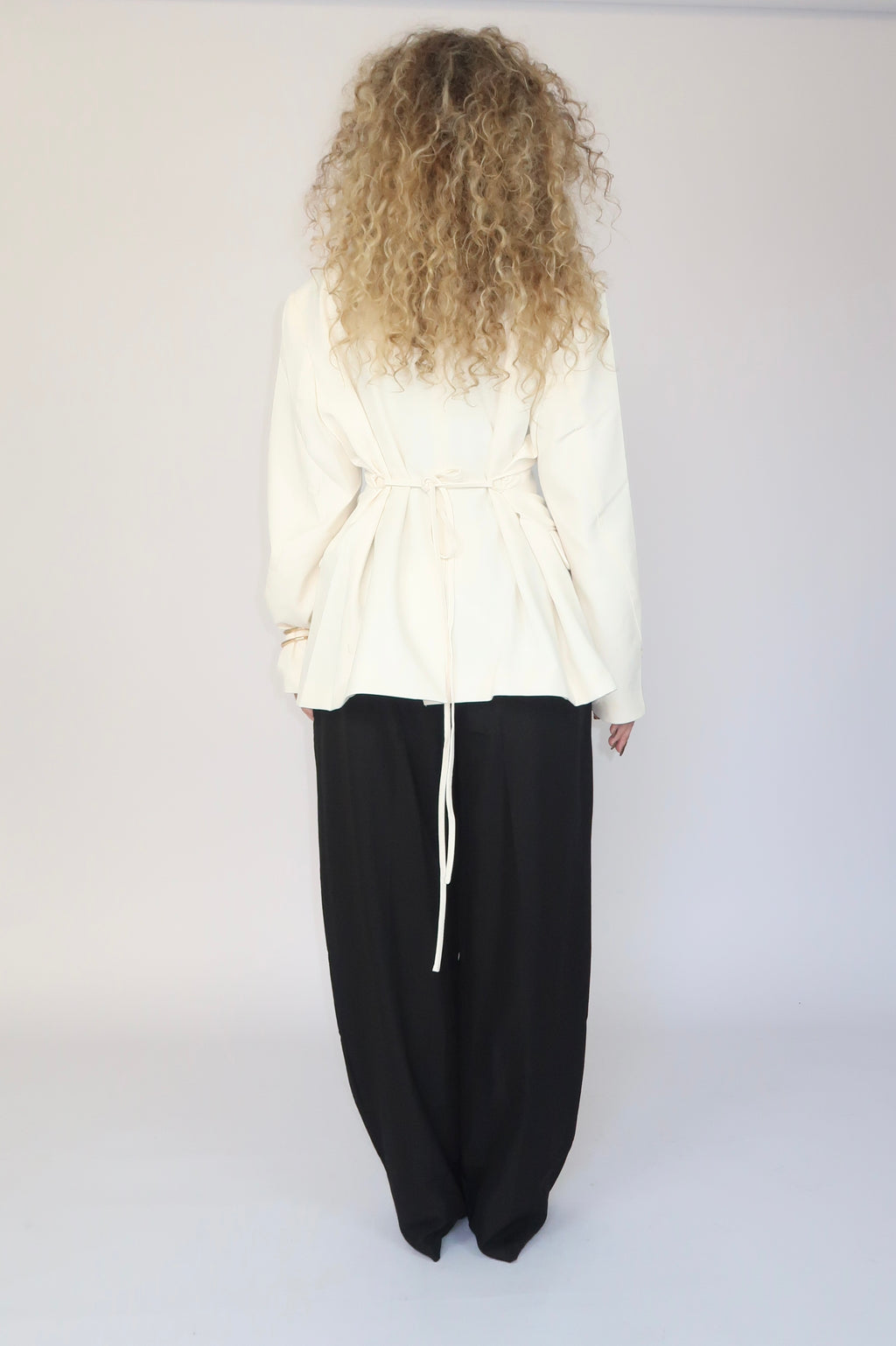 Blazer structuré crème modulable