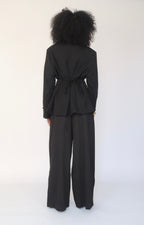 Blazer structuré noir modulable