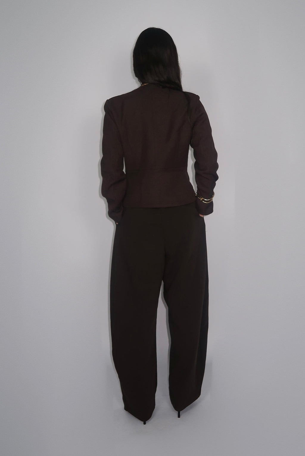 Veste Cintrée – Brun Foncé