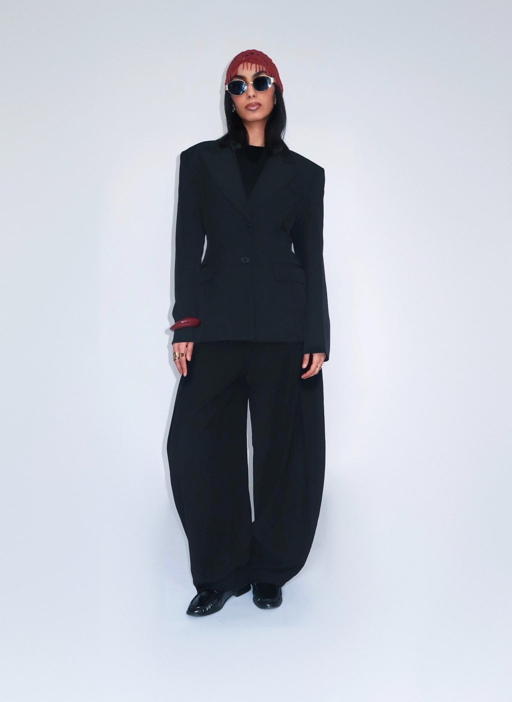 Blazer noir tailleur – Coupe structurée