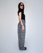 Pantalon Large à Carreaux - Coupe Ballon