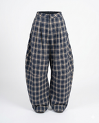 Pantalon Large à Carreaux - Coupe Ballon