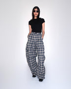 Pantalon Large à Carreaux - Coupe Ballon